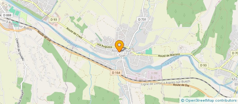 localisation de l'entreprise LA NOSTRA  AOUSTE-SUR-SYE