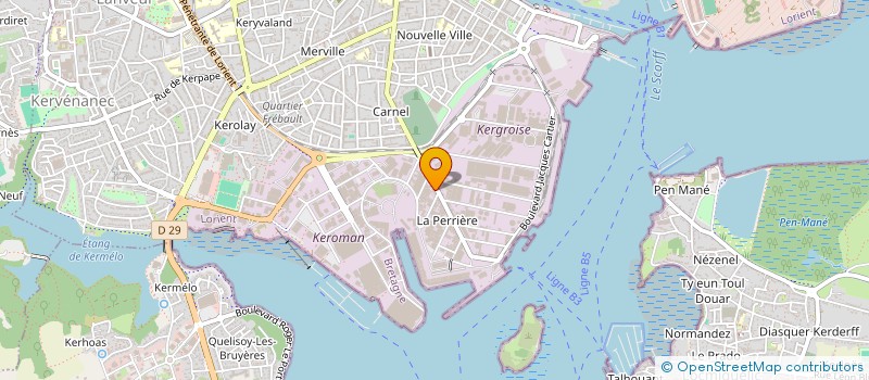 localisation de l'entreprise LA NOTE  LORIENT