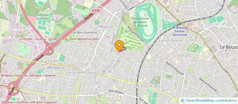 localisation de l'entreprise LA NOTE BLEUE  BORDEAUX