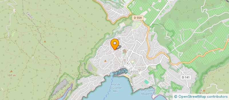 localisation de l'entreprise LA NOTE BLEUE à CASSIS