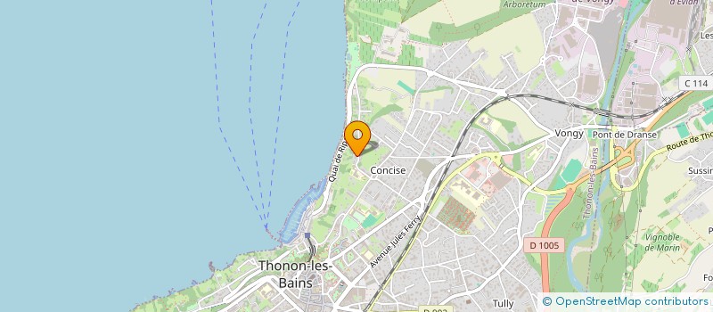 localisation de l'entreprise LA NOTE CHABLAISIENNE à THONON-LES-BAINS