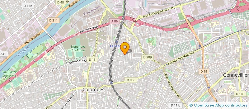 localisation de l'entreprise LA NOTE D ALCESTE à COLOMBES