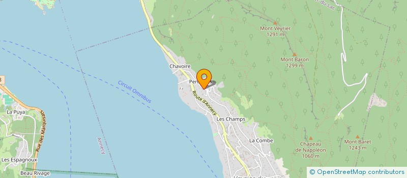 localisation de l'entreprise LA NOTE D'OR  VEYRIER-DU-LAC