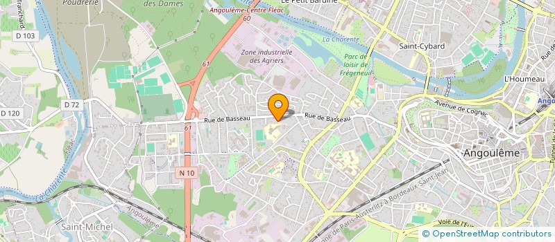 localisation de l'entreprise LA NOTHUSIENNE à ANGOULEME