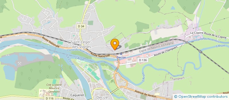 localisation de l'entreprise LA NOTRE à DECIZE