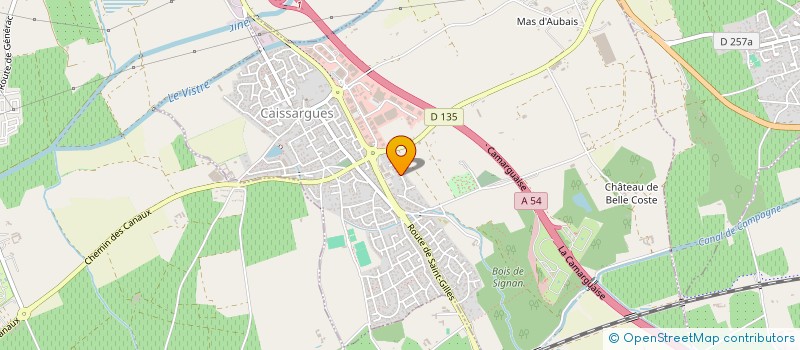 localisation de l'entreprise LA NOTRE  CAISSARGUES