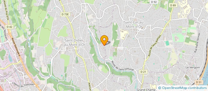 localisation de l'entreprise LA NOTRE  SAINT-CYR-AU-MONT-D'OR