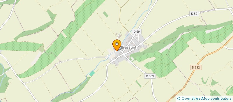 localisation de l'entreprise LA NOUE  BASSUET