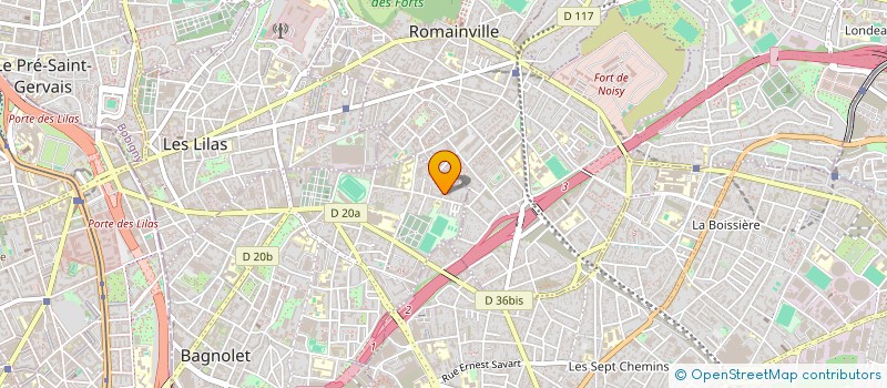 localisation de l'entreprise LA NOUE à BAGNOLET