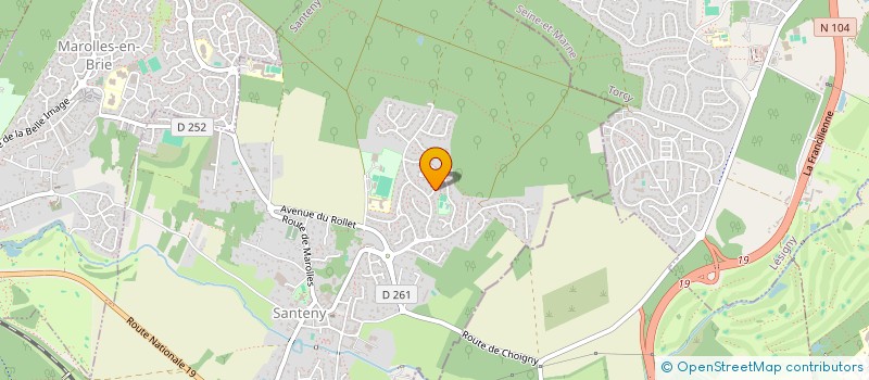 localisation de l'entreprise LA NOUE BABE  SANTENY