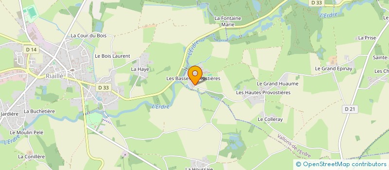 localisation de l'entreprise LA NOUE DE L'ERDRE à VALLONS-DE-L'ERDRE