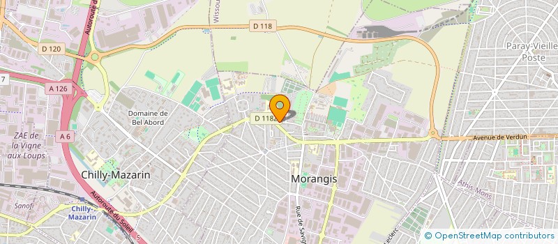 localisation de l'entreprise LA NOUE SERENNE  MORANGIS
