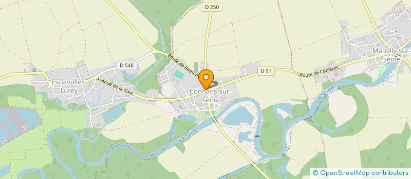 localisation de l'entreprise LA NOUE VALON  CONFLANS-SUR-SEINE