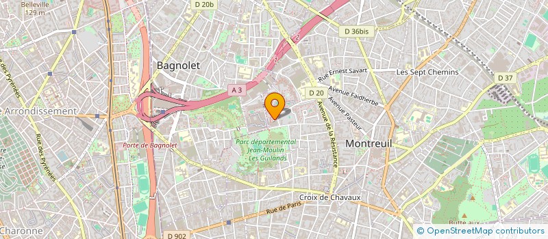 localisation de l'entreprise LA NOUE'VELLE ERE (LNVE) à MONTREUIL
