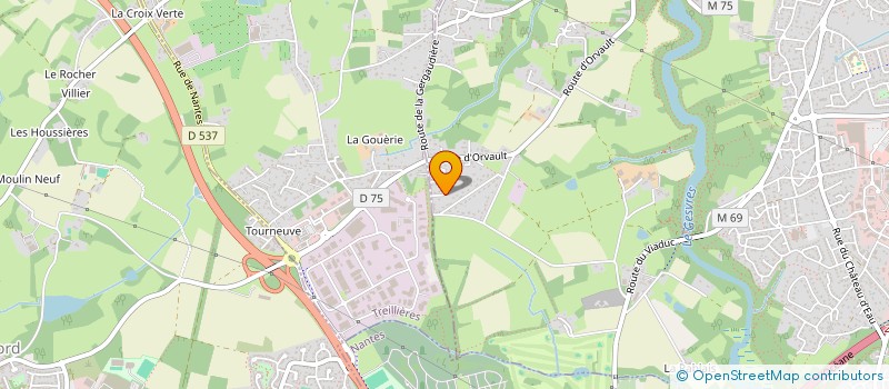 localisation de l'entreprise LA NOUE VERRIERE  CHAPELLE-SUR-ERDRE (LA)