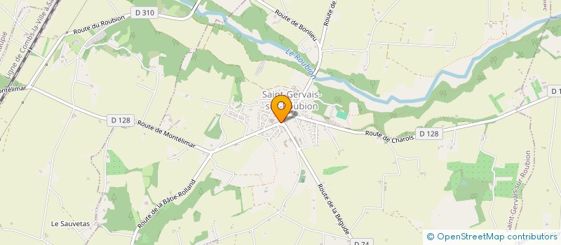 localisation de l'entreprise LA NOUGATIERE  SAINT-GERVAIS-SUR-ROUBION