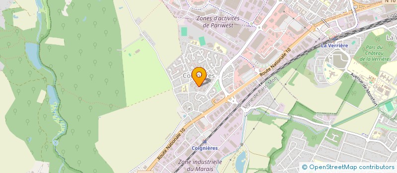 localisation de l'entreprise LA NOUGATINE  COIGNIERES