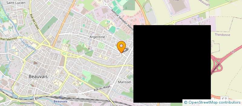 localisation de l'entreprise LA NOUGATINE à BEAUVAIS