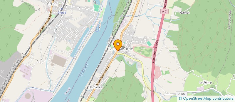 localisation de l'entreprise LA NOUGATINE  LA COUCOURDE