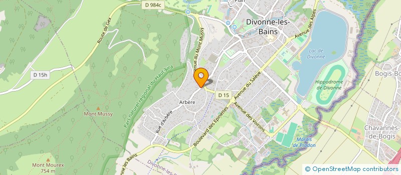 localisation de l'entreprise LA NOUNE à DIVONNE-LES-BAINS