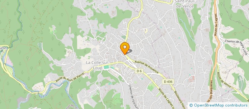 localisation de l'entreprise LA NOUNOU DU VETEMENT à LA COLLE-SUR-LOUP
