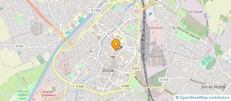 localisation de l'entreprise LA NOURRICIERE à DOUAI