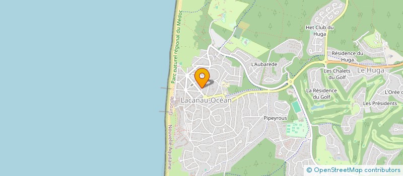 localisation de l'entreprise LA NOUTE  LACANAU