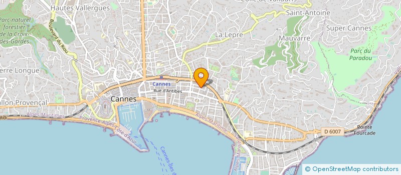 localisation de l'entreprise LA NOUVELLE AGENCE à CANNES