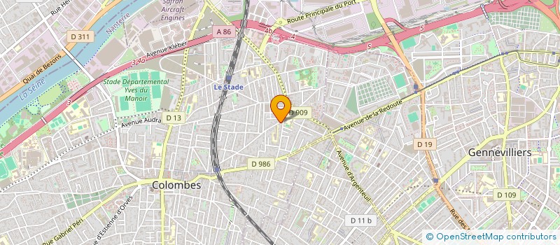 localisation de l'entreprise LA NOUVELLE AUBERGE à COLOMBES