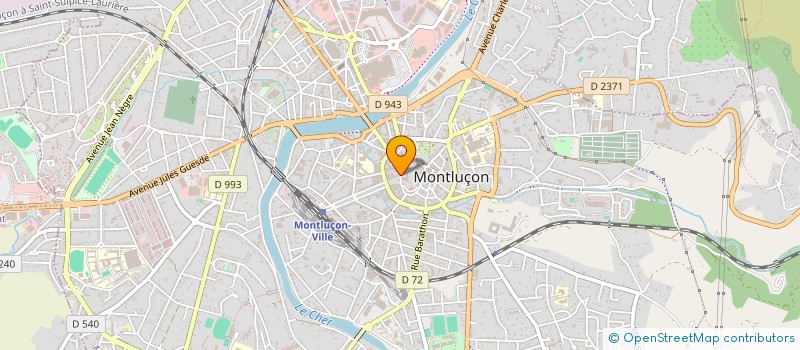 localisation de l'entreprise LA NOUVELLE AUBERGE à MONTLUCON