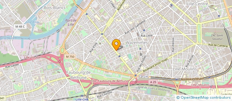 localisation de l'entreprise LA NOUVELLE AVENTURE  LILLE