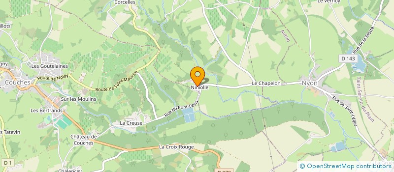 localisation de l'entreprise LA NOUVELLE BONNE VIE  ST MAURICE LES COUCHES