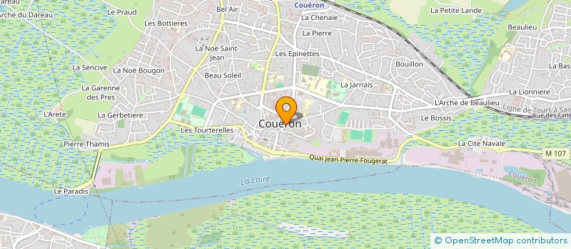 localisation de l'entreprise LA NOUVELLE BOULANGERIE à COUERON