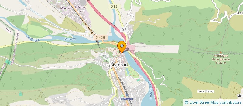 localisation de l'entreprise LA NOUVELLE CITADELLE à SISTERON