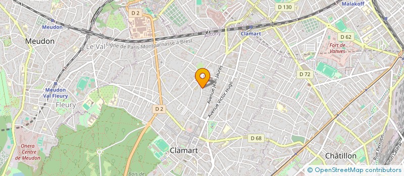 localisation de l'entreprise LA NOUVELLE CREUSOISE DE CONSTRUCTION ET DE RENOVATION à CLAMART