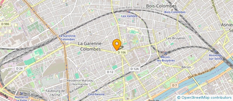 localisation de l'entreprise LA NOUVELLE DISTRIBUTION MEDICALE NOVAMED à LA GARENNE-COLOMBES