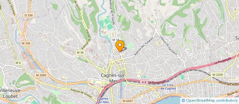 localisation de l'entreprise LA NOUVELLE ECOLE  VILLENEUVE-LOUBET
