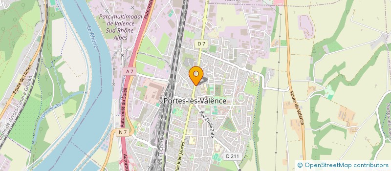 localisation de l'entreprise LA NOUVELLE EPICERIE DE PORTES - LA NEP  PORTES-LES-VALENCE