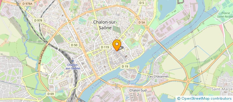 localisation de l'entreprise LA NOUVELLE EPOQUE à CHALON-SUR-SAONE