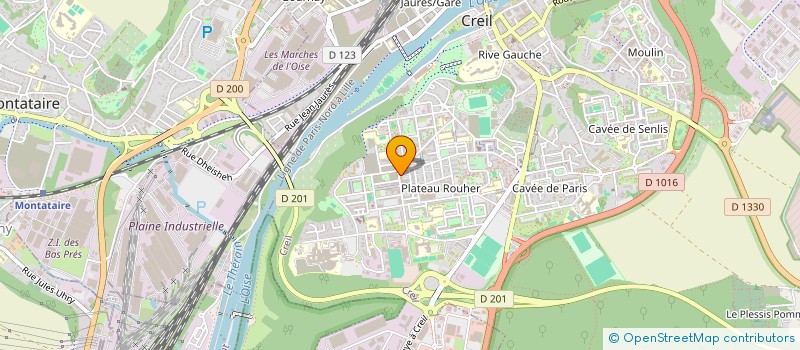 localisation de l'entreprise LA NOUVELLE FERME DU CREIL  CREIL