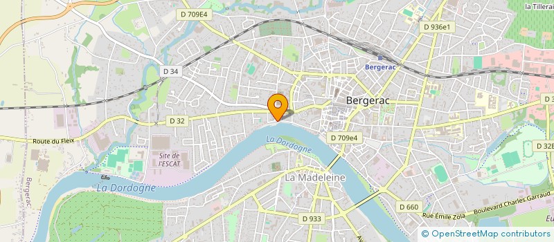 localisation de l'entreprise LA NOUVELLE GALERIE à BERGERAC