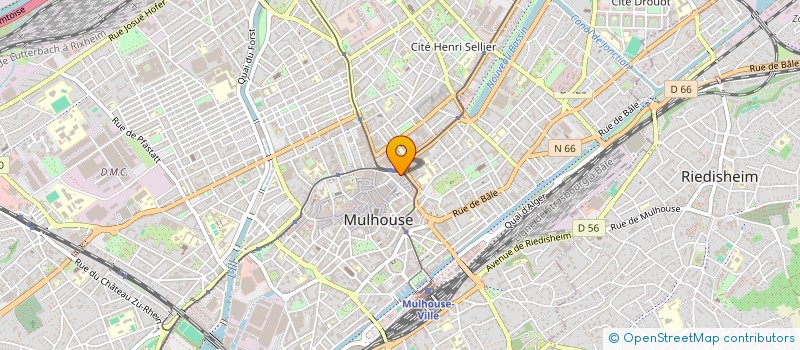 localisation de l'entreprise LA NOUVELLE GRANDE MURAILLE  MULHOUSE