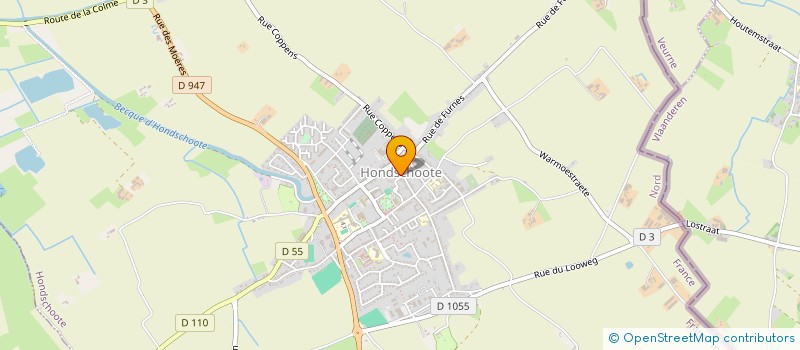 localisation de l'entreprise LA NOUVELLE GRIGNOTIERE  HONDSCHOOTE