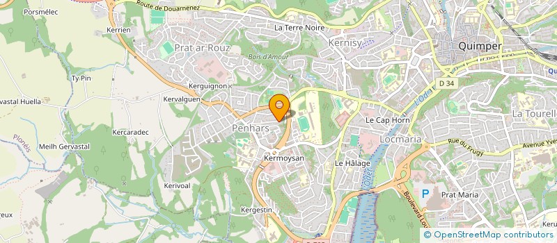 localisation de l'entreprise LA NOUVELLE HALTEROPHILIE à QUIMPER
