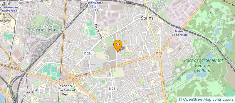 localisation de l'entreprise LA NOUVELLE LAVERIE à STAINS