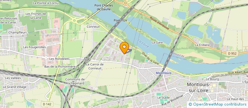 localisation de l'entreprise LA NOUVELLE LP CLIM  MONTLOUIS-SUR-LOIRE