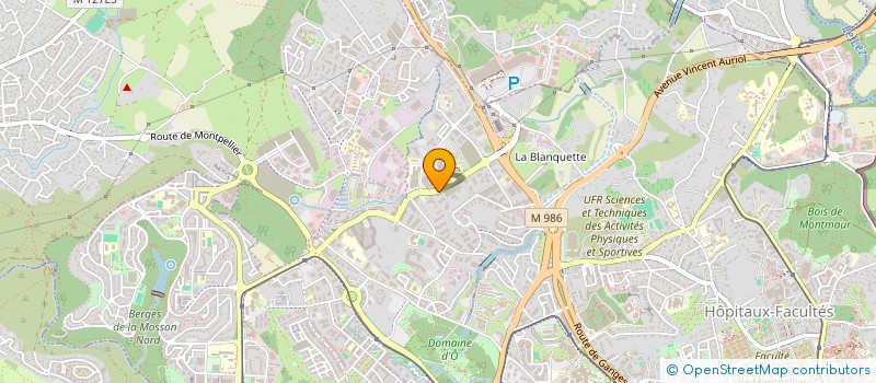 localisation de l'entreprise LA NOUVELLE OCCITANE  SAINT-GELY-DU-FESC