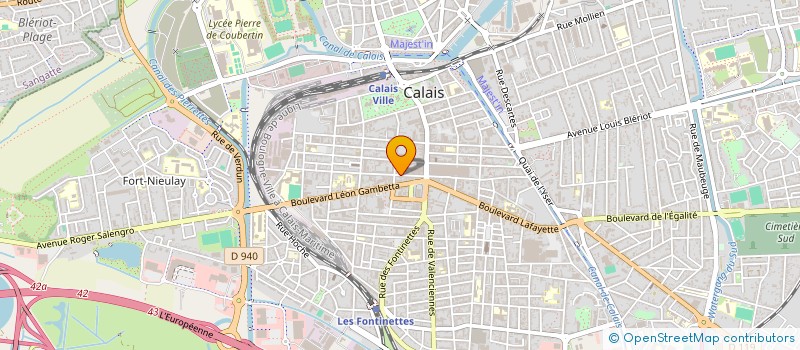 localisation de l'entreprise LA NOUVELLE PISTE PRODUCTION à CALAIS