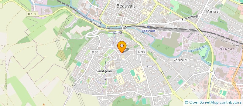 localisation de l'entreprise LA NOUVELLE ROUTE  BEAUVAIS