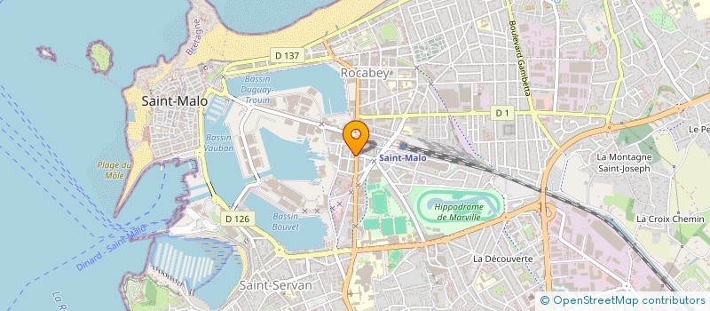 localisation de l'entreprise LA NOUVELLE ROUTE DE LA SOIE  SAINT-MALO